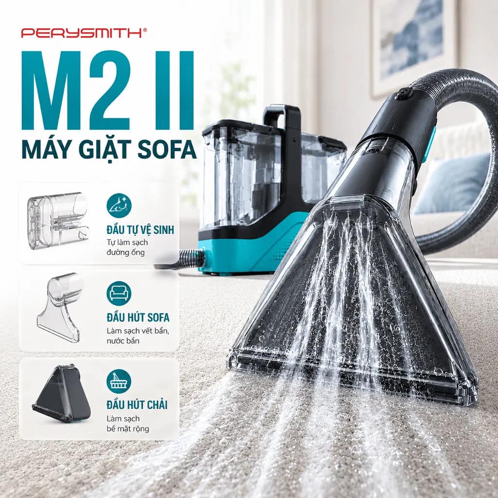 Nhược điểm máy hút giặt PerySmith M2Lite