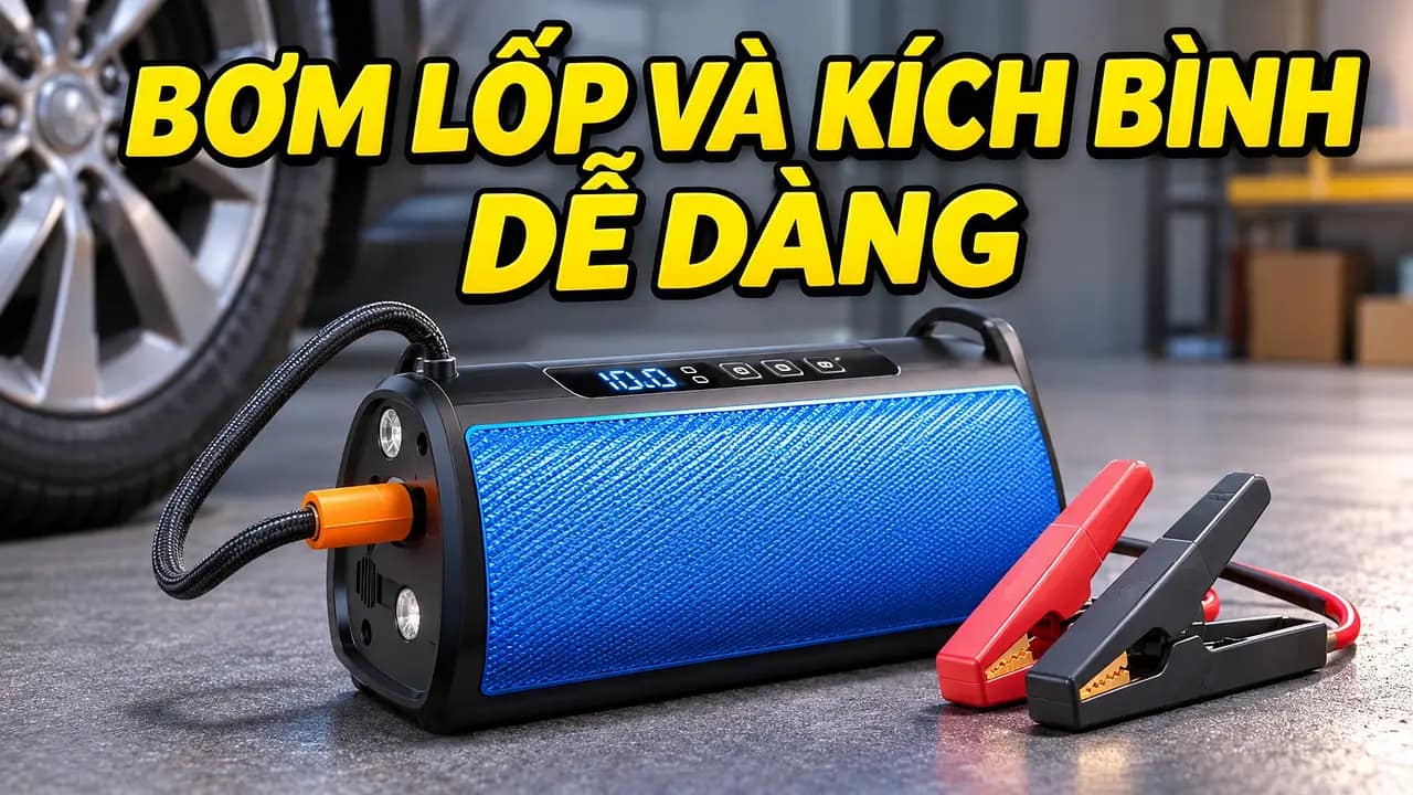 Top 5 máy bơm lốp kích bình ô tô đa năng năm 2026
