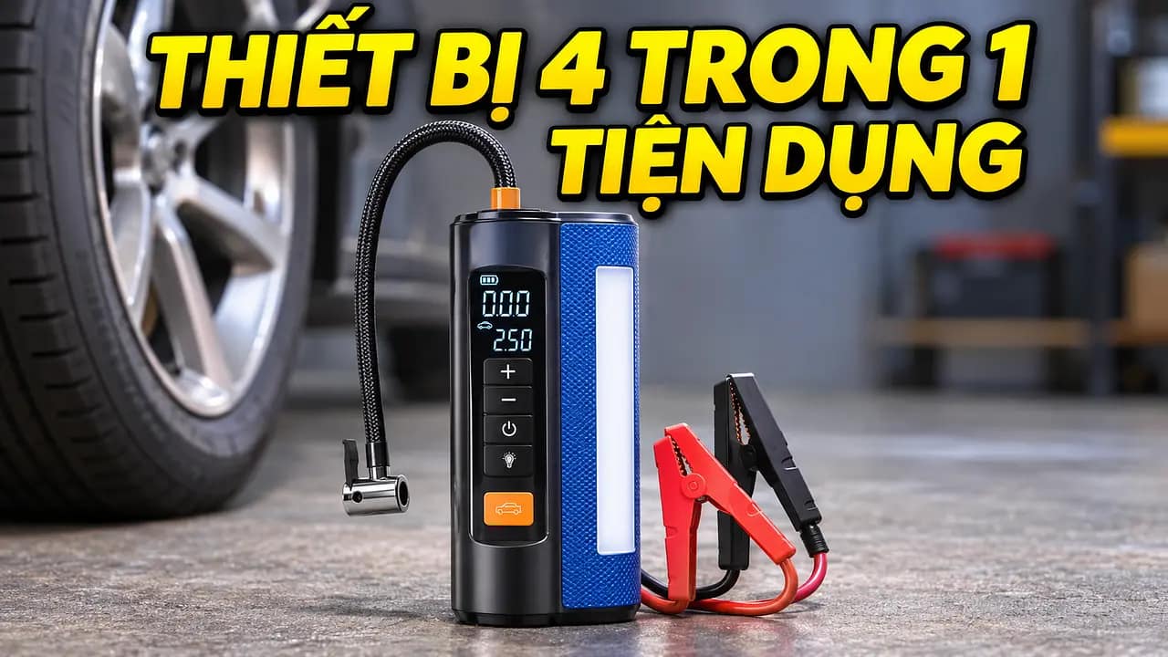 Top 5 máy bơm lốp ô tô 12v tự động năm 2026: đa năng và tiện dụng