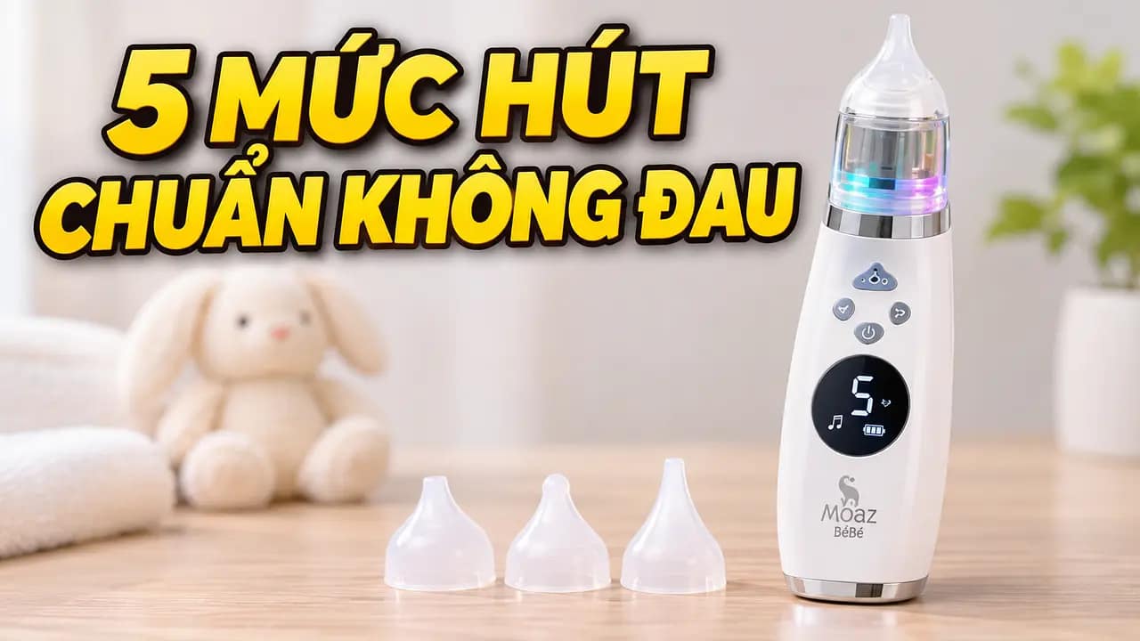 Top 5 máy hút mũi cho bé an toàn và dễ dùng năm 2026