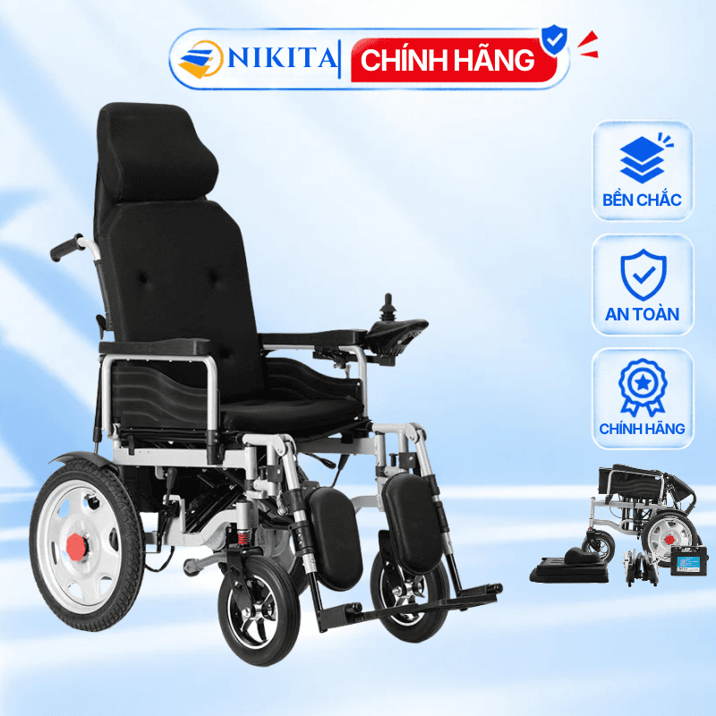 Xe lăn điện Nikita bền và khỏe – xe lăn điện cho người già