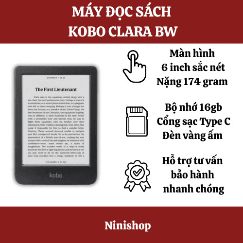 Máy Đọc Sách Kobo Clara BW – máy đọc sách giá rẻ