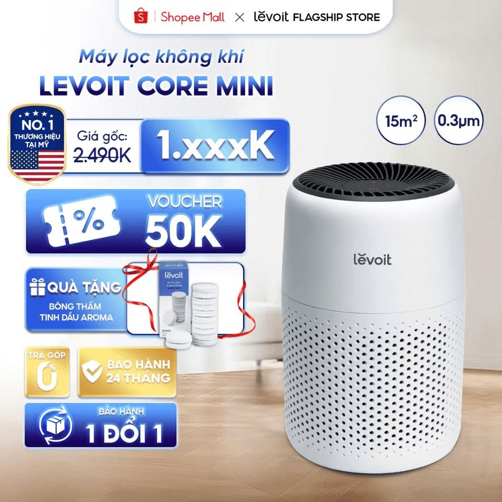 Top 5 máy lọc không khí khử mùi cấp ẩm tốt trong tầm giá 10m năm 2026