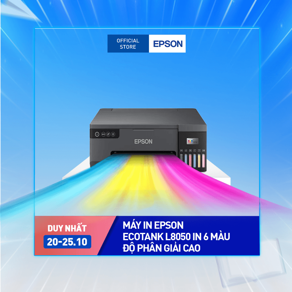 Máy In Epson EcoTank L8050 – máy in màu epson l8050