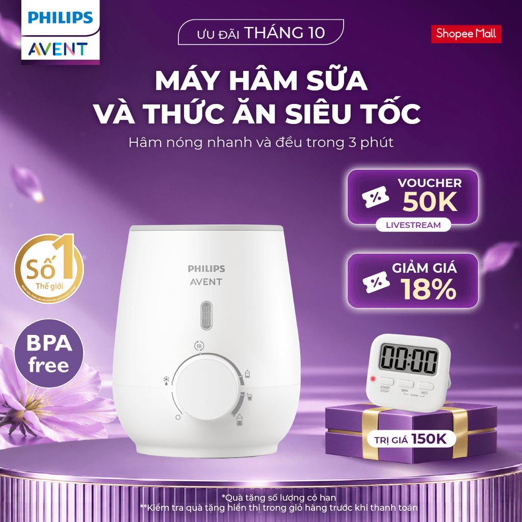 Máy Hâm Sữa Philips Avent – máy hâm bình sữa