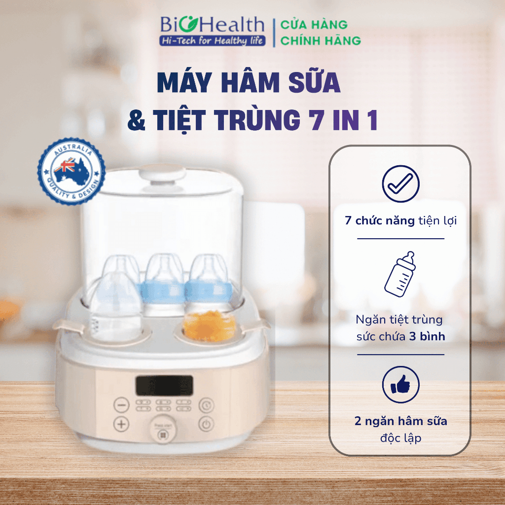 Máy hâm sữa Biohealth BH8950 – máy hâm bình sữa